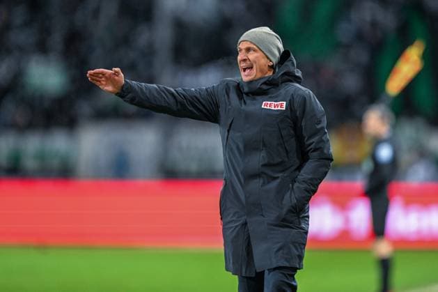 2. Bundesliga - SC Preußen Münster - 1. FC Köln am 22.11.2024 im Preußenstadion in Münster Trainer Gerhard Struber (Koeln) unzufrieden, enttäuscht, enttaeuscht, niedergeschlagen.
