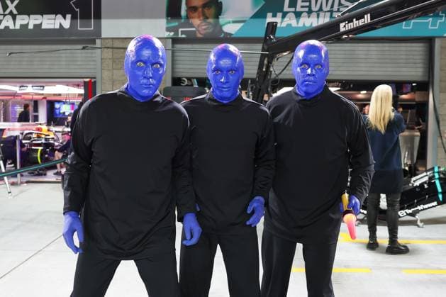 Blue Man Group, Grosser Preis von Las Vegas, Motorsport, Herren, Formel 1, Qualifying, 22.11.2024 Las Vegas Nevada USA