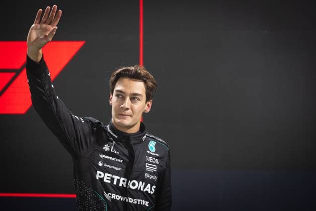 Poleposition für George Russell (UK, Mercedes AMG Petronas F1 Team 63) USA, Formel 1 Weltmeisterschaft, Grand Prix von Las Vegas, Las Vegas Strip Circuit, 22.11.2024 USA, Formel 1 Weltmeisterschaft, Grand Prix von Las Vegas, Las Vegas Strip Circuit, 22.11.2024 Las Vegas Copyright: xEibner-Pressefoto ThomasxFuesslerx EP_TFR