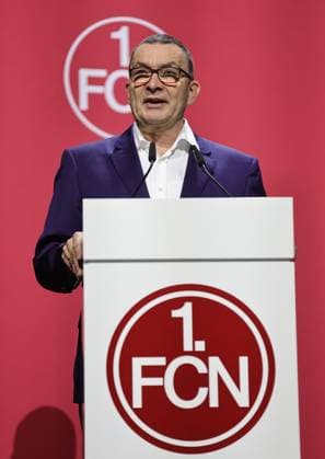 23.11.2024 - Fussball - Saison 2024 2025 - 2. Fussball - Bundesliga - Mitgliederversammlung Jahreshauptversammlung JHV 2024 - Sportfoto Zink DaMa - xdaxmax - Peter Meier (Aufsichtsvorsitzender 1. FC Nürnberg FCN ) spricht zu Mitgliedern des FCN