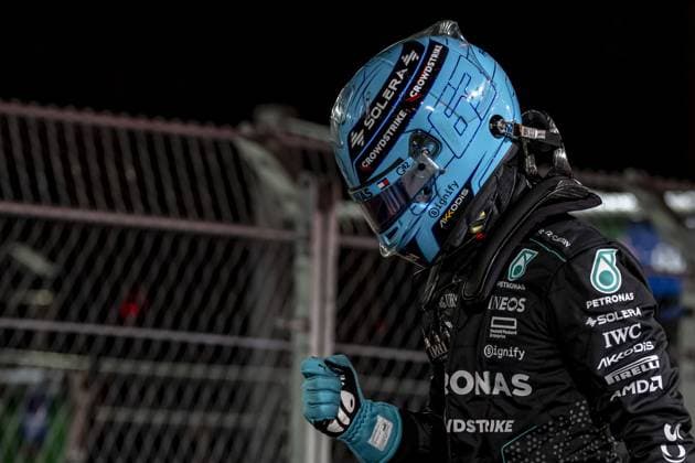 Las Vegas - 22-11-2024, Las Vegas Strip Circuit, George Russell at the Formula 1 United States of America Grand Prix 2024 Friday Formula 1 United States of America Grand Prix 2024 Friday  x26798626x Copyright: