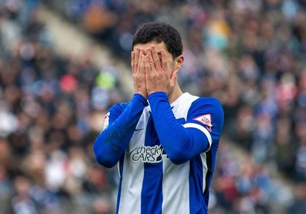 Fussball, Herren, Saison 2024 2025, 2. Bundesliga (13. Spieltag), Hertha BSC - SSV Ulm, Ibrahim Maza (Hertha BSC), 23.11. 2024,