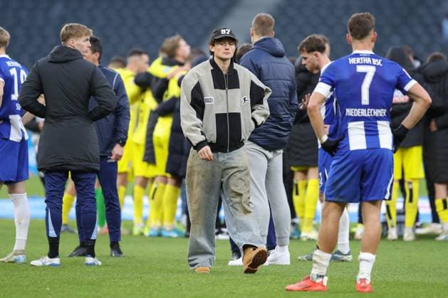 Sport Bilder des Tages 23.11.2024, xtgx, Fussball 2. Bundesliga, Hertha BSC Berlin - SSV Ulm 1846 emspor, v.l. Fabian Reese (Hertha, 11) (DFL DFB REGULATIONS PROHIBIT ANY USE OF PHOTOGRAPHS as IMAGE SEQUENCES and or QUASI-VIDEO) Berlin