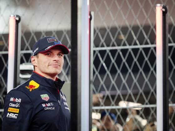 LAS VEGAS - Max Verstappen (Red Bull Racing) in action during drivers parade prior to the Las Vegas Grand Prix. ANP SEM VAN DER WAL xVIxANPxSportx xxANPxIVx 514138066 originalFilename: 514138066.jpg