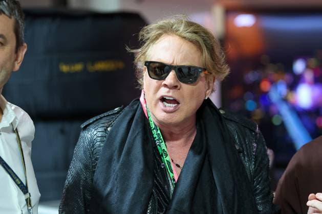 Saenger Axl Rose von , Grosser Preis von Las Vegas, Motorsport, Herren, Formel 1, Rennen, 23.11.2024 Las Vegas Nevada USA