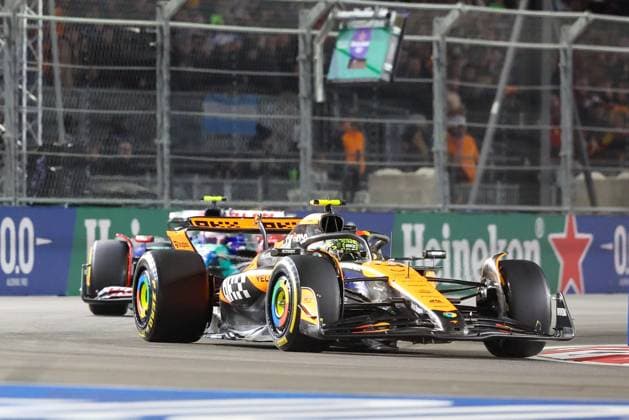 Lando Norris (McLaren), Grosser Preis von Las Vegas, Motorsport, Herren, Formel 1, Rennen, 23.11.2024 Las Vegas Nevada USA