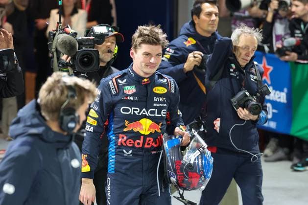 neuer und alter Weltmeister zum vierten mal, Max Verstappen (Red Bull), Grosser Preis von Las Vegas, Motorsport, Herren, Formel 1, Rennen, 23.11.2024 Las Vegas Nevada USA