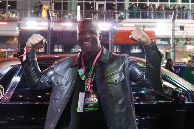 Schauspieler Terry Crews, Grosser Preis von Las Vegas, Motorsport, Herren, Formel 1, Rennen, 23.11.2024 Las Vegas Nevada USA