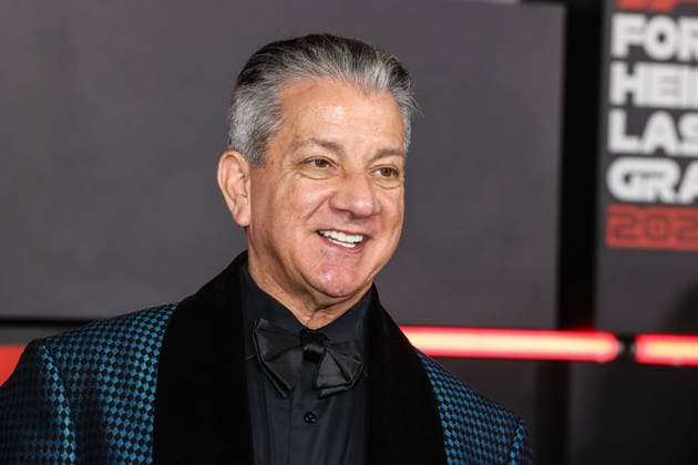 November 23, 2024: Announcer Bruce Buffer walks the red carpet prior to the start of the Formula One Heineken Silver Las Vegas Grand Prix 2024 on the Las Vegas Street Circuit in Las Vegas, NV. CSM. Las Vegas United States of America - ZUMAc04_ 20241123_zma_c04_909 Copyright: xChristopherxTrimx