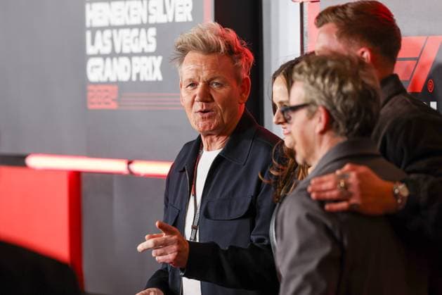 Britischer Gastronom und Koch, Gordon Ramsay, Grosser Preis von Las Vegas, Motorsport, Herren, Formel 1, Rennen, 23.11.2024 Las Vegas Nevada USA