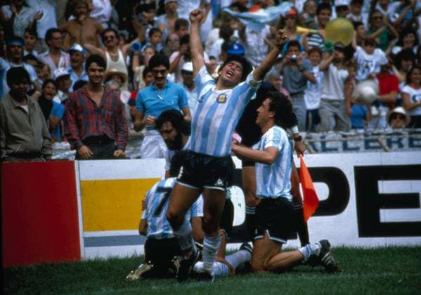 Archivbilder der Woche SPORT KW47 Lapresse 11-04-1985 Buenos Aires, Argentina Calcio Nella foto: esultanza di DIEGO ARMANDO MARADONA  Copyright: xLaPressex