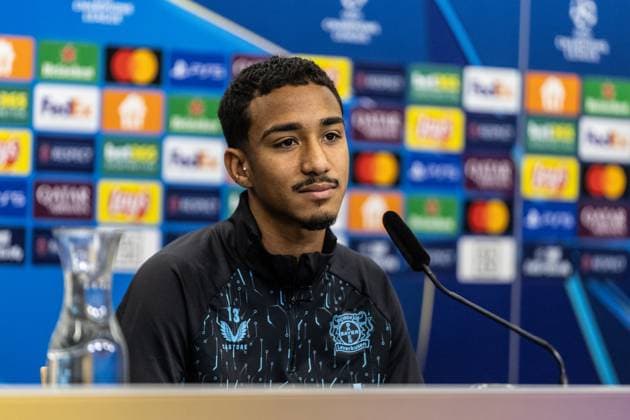 Pressekonferenz: Bayer 04 Leverkusen, 25.11.2024 Arthur (Bayer 04 Leverkusen, 13) Pressekonferenz: Bayer 04 Leverkusen; BayArena, Leverkusen, 25.11.2024 Pressekonferenz zum UEFA Champions League Spiel gegen RB Salzburg. Copyright: xBEAUTIFULxSPORTS Buriakovx