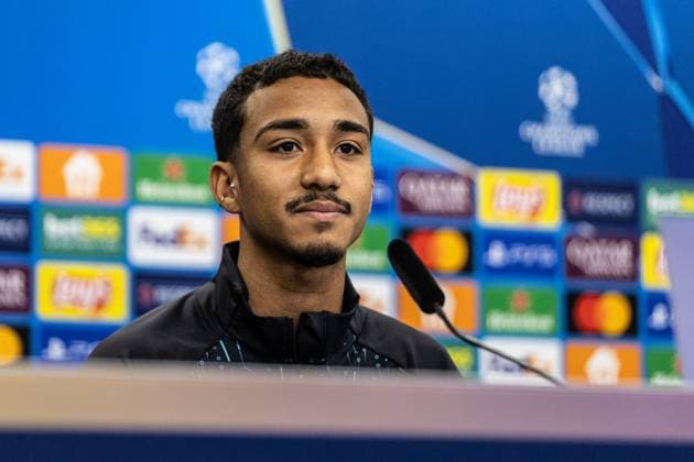 Pressekonferenz: Bayer 04 Leverkusen, 25.11.2024 Arthur (Bayer 04 Leverkusen, 13) Pressekonferenz: Bayer 04 Leverkusen; BayArena, Leverkusen, 25.11.2024 Pressekonferenz zum UEFA Champions League Spiel gegen RB Salzburg. Copyright: xBEAUTIFULxSPORTS Buriakovx