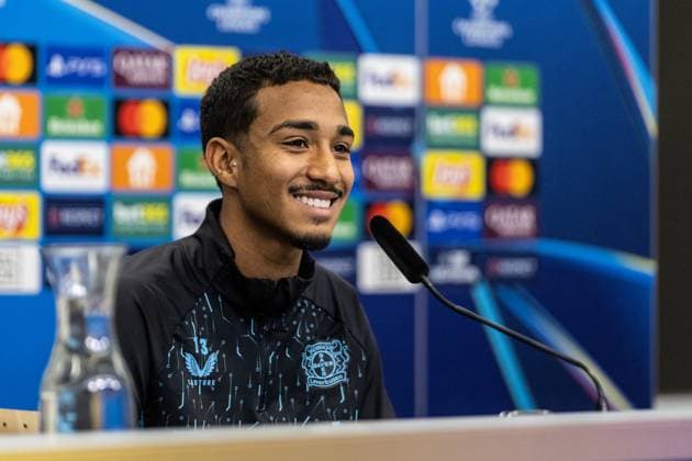 Pressekonferenz: Bayer 04 Leverkusen, 25.11.2024 Arthur (Bayer 04 Leverkusen, 13) Pressekonferenz: Bayer 04 Leverkusen; BayArena, Leverkusen, 25.11.2024 Pressekonferenz zum UEFA Champions League Spiel gegen RB Salzburg. Copyright: xBEAUTIFULxSPORTS Buriakovx