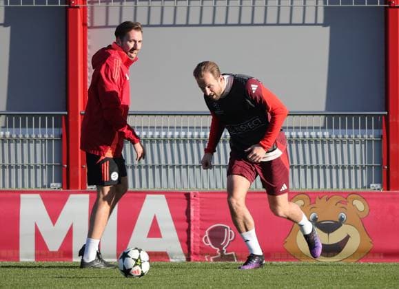 25.11.2024, Abschlusstraining, Champions League Saebenerstrasse Muenchen, Fussball, im Bild: Harry Kane (FC Bayern Muenchen)