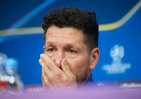 Diego Simeone coach of Atletico Madrid attends a press conference, PK, Pressekonferenz before the UEFA Champions League, round 5, match AC Sparta Praha vs Atletico Madrid, in Prague, Czech Republic, on November 25, 2024. (CTKxPhoto MichaelaxRihova) CTKPhotoP2024112506049  CTKPhotoP2024112506049