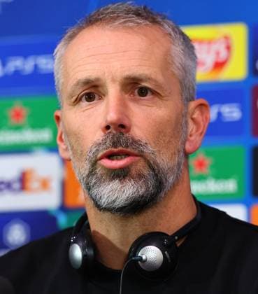 RB Leipzig - Pressekonferenz Champions League Mailand, 25.11.2024, Giuseppe-Meazza-Stadion, Fussball, Champions League, Matchday-1, RB Leipzig vs. Inter Mailand am 26 11 2024 , RB Leipzig Pressekonferenz , Im Bild: Trainer Marco Rose, RB Leipzig ,