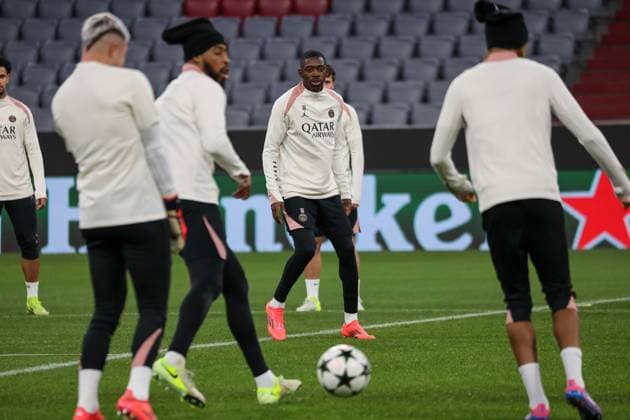 Ousmane Dembele (Paris Saint-Germain, PSG, 10), Ger, Abschlusstraining, Paris Saint-Germain, PSG, Fussball, UEFA Champions League, 5. Spieltag, Saison 2024 2025, 25.11.2024, Ger, Abschlusstraining, Paris Saint-Germain, PSG, Fussball, UEFA Champions League, 5. Spieltag, Saison 2024 2025, 25.11.2024 Muenchen Copyright: xEibner-Pressefoto JennixMaulx EP_JML