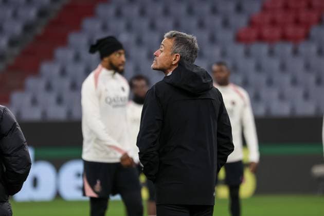 Luis Enrique Martinez Garcia (Paris Saint-Germain, PSG, Head-Coach), Ger, Abschlusstraining, Paris Saint-Germain, PSG, Fussball, UEFA Champions League, 5. Spieltag, Saison 2024 2025, 25.11.2024, Ger, Abschlusstraining, Paris Saint-Germain, PSG, Fussball, UEFA Champions League, 5. Spieltag, Saison 2024 2025, 25.11.2024 Muenchen Copyright: xEibner-Pressefoto JennixMaulx EP_JML