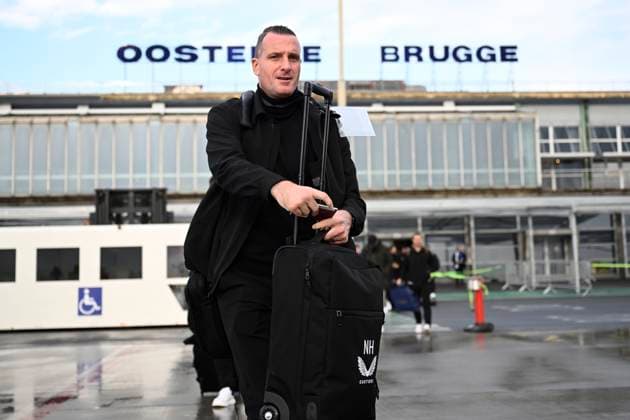 Celtic v Club Brugge - UEFA Champions League Media Activities 26 11 2024 BRUGGE, BELGIUM - NOVEMBER 26 : Hayen Nicky head coach of Club Brugge pictured at the Ostend-Bruges airport before departure for the UEFA Champions League phase matchday 5 between Celtic and Club Brugge on November 26, 2024 in Brugge, Belgium, 26 11 2024 Brugge Belgium  Copyright: xPeterxDexVoechtx