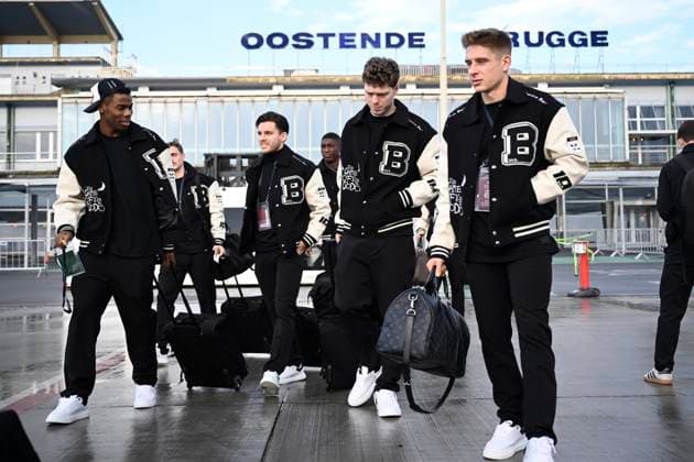 Celtic v Club Brugge - UEFA Champions League Media Activities 26 11 2024 BRUGGE, BELGIUM - NOVEMBER 26 : Skov Olsen Andreas forward of Club Brugge pictured at the Ostend-Bruges airport before departure for the UEFA Champions League phase matchday 5 between Celtic and Club Brugge on November 26, 2024 in Brugge, Belgium, 26 11 2024 Brugge Belgium  Copyright: xPeterxDexVoechtx