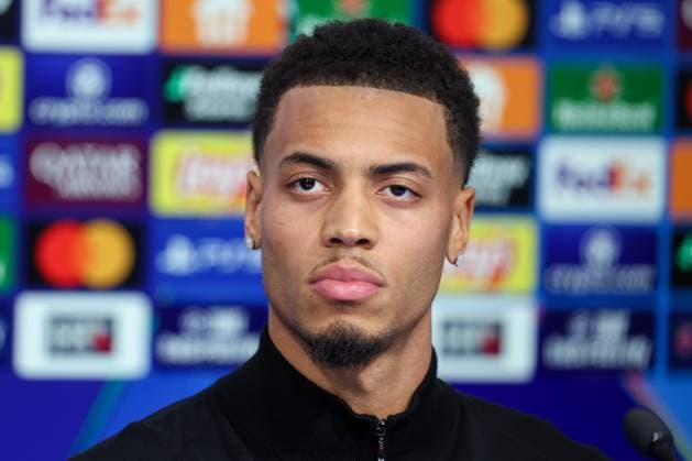 UEFA Chapmions League: Borussia Dortmund press Felix Nmecha of Borussia Dortmund speaks on a press conference, PK, Pressekonferenz at Maksimir Stadium in Zagreb, Croatia, on November 26, 2024.  IgorxKralj PIXSELL