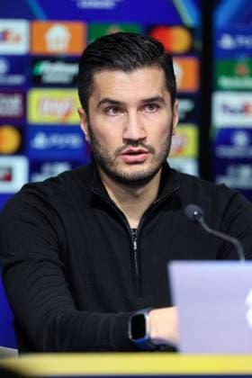 UEFA Chapmions League: Borussia Dortmund press Head Coach of Borussia Dortmund Nuri Sahin speaks on a press conference, PK, Pressekonferenz at Maksimir Stadium in Zagreb, Croatia, on November 26, 2024.  IgorxKralj PIXSELL