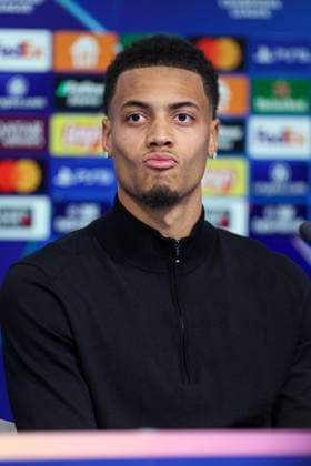 UEFA Chapmions League: Borussia Dortmund press Felix Nmecha of Borussia Dortmund speaks on a press conference, PK, Pressekonferenz at Maksimir Stadium in Zagreb, Croatia, on November 26, 2024.  IgorxKralj PIXSELL