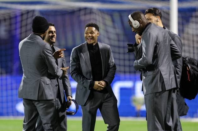 UEFA Chapmions League: Borussia Dortmund press Players of Borussia Dortmund inspects the pitch at Maksimir Stadium in Zagreb, Croatia, on November 26, 2024.  IgorxKralj PIXSELL