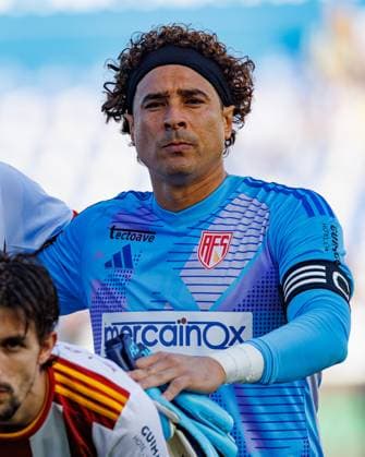Guillermo Ochoa seen during Liga Portugal game between teams of GD Estoril Praia and AVS Futebol SAD at Estadio Antonio Coimbra da Mota (Maciej Rogowski) Estoril Estadio Antonio Coimbra da Mota Portugal Copyright: xMaciejxRogowskix estorilavs-068