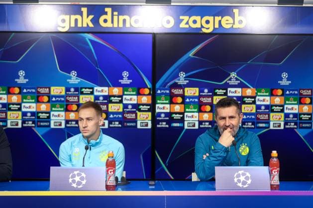 UEFA Chapmions League: Dinamo Zagreb press and training Dinamo Zagreb s players Marko Rog and Head Coach of GNK Dinamo Zagreb Nenad Bjelica speaks on a press conference, PK, Pressekonferenz at Maksimir Stadium in Zagreb, Croatia, on November 26, 2024.  IgorxKralj PIXSELL