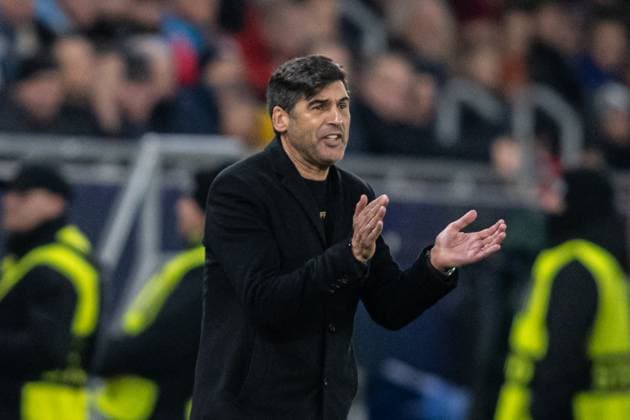 Paulo Fonseca gesticulates during UEFA Champions league match, SK Slovan Bratislava - AC Milan , 26. november 2024, Tehelne pole Stadium, Bratislava, Slovakia Copyright: xMICHALxFAJT,ZOSPORTU.SKx FAJ_5190