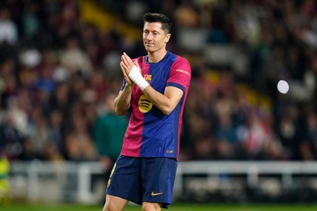 ESP: FC Barcelona, Barca v Stade Brestois. UEFA Champions League. Date 5 Robert Lewandowski of FC Barcelona during the UEFA Champions League match, date 5 between FC Barcelona and Stade Brestois played at Lluis Companys Stadium on November 26, 2024 in Barcelona, Spain. kpng Copyright: xSergioxRuizx xImagox PS_241126_BAR_BRE_006