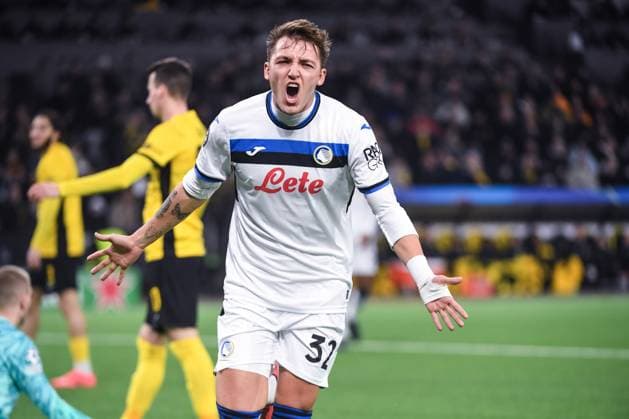 BERN, SWITZERLAND - NOVEMBER 26: Mateo Retegui of Atalanta celebrates his goal during the UEFA Champions League 2024 25 League Phase MD5 match between BSC Young Boys and Atalanta BC at Stadion Wankdorf on November 26, 2024 in Bern, Switzerland. Bern Stadion Wankdorf Bern Switzerland Copyright: xJustPictures.ch ManuelxWinterbergerx jp-en-EuSpIm-JP4_MAN_YB_Atalanta_26Nov2024_BE_01209