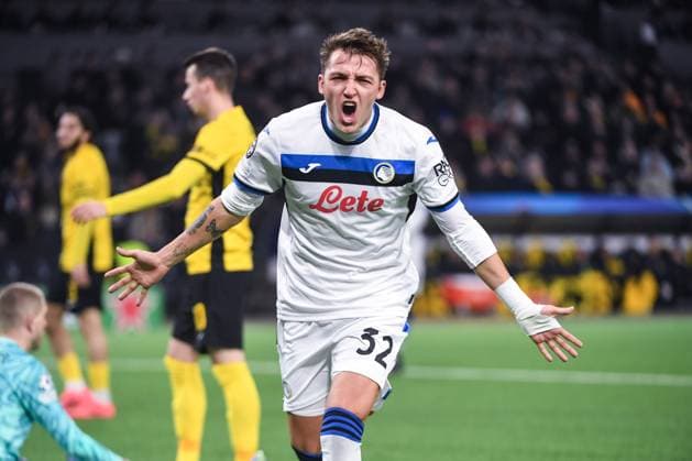 Sport Bilder des Tages BERN, SWITZERLAND - NOVEMBER 26: Mateo Retegui of Atalanta celebrates his goal during the UEFA Champions League 2024 25 League Phase MD5 match between BSC Young Boys and Atalanta BC at Stadion Wankdorf on November 26, 2024 in Bern, Switzerland. Bern Stadion Wankdorf Bern Switzerland Copyright: xJustPictures.ch ManuelxWinterbergerx jp-en-EuSpIm-JP4_MAN_YB_Atalanta_26Nov2024_BE_01210