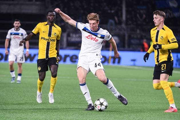 BERN, SWITZERLAND - NOVEMBER 26: Marco Brescianini of Atalanta in action during the UEFA Champions League 2024 25 League Phase MD5 match between BSC Young Boys and Atalanta BC at Stadion Wankdorf on November 26, 2024 in Bern, Switzerland. Bern Stadion Wankdorf Bern Switzerland Copyright: xJustPictures.ch ManuelxWinterbergerx jp-en-EuSpIm-JP4_MAN_YB_Atalanta_26Nov2024_BE_01212