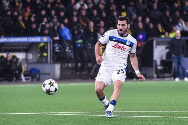 BERN, SWITZERLAND - NOVEMBER 26: Sead Kolasinac of Atalanta scores his goal during the UEFA Champions League 2024 25 League Phase MD5 match between BSC Young Boys and Atalanta BC at Stadion Wankdorf on November 26, 2024 in Bern, Switzerland. Bern Stadion Wankdorf Bern Switzerland Copyright: xJustPictures.ch ManuelxWinterbergerx jp-en-EuSpIm-JP4_MAN_YB_Atalanta_26Nov2024_BE_01216