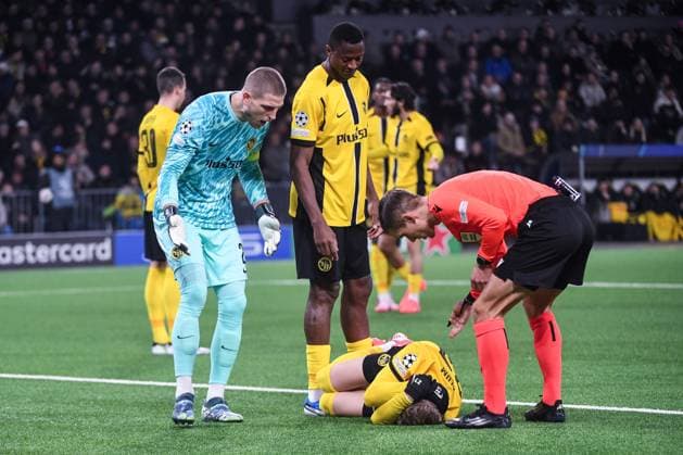 BERN, SWITZERLAND - NOVEMBER 26: Lewin Blum of Young Boys C) during the UEFA Champions League 2024 25 League Phase MD5 match between BSC Young Boys and Atalanta BC at Stadion Wankdorf on November 26, 2024 in Bern, Switzerland. Bern Stadion Wankdorf Bern Switzerland Copyright: xJustPictures.ch ManuelxWinterbergerx jp-en-EuSpIm-JP4_MAN_YB_Atalanta_26Nov2024_BE_01222