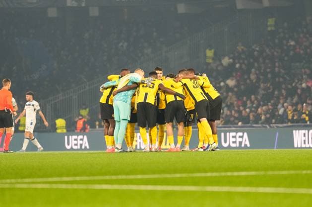 Mannschaft, Fußball, UEFA Champions Legue, 5 Spieltag, 2024 2025, BSC Young Boys vs. Atalanta Bergamo, 26.11.2024, Stadion Wankdorf, Bern,Schweiz, Bern Wankdorf Stadion Kanton Bern Schweiz Copyright: xFinleyxMörchx