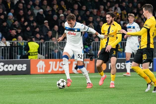 Mateo Retegui (Atalanta Bergamo , 32) Fußball, UEFA Champions Legue, 5 Spieltag, 2024 2025, BSC Young Boys vs. Atalanta Bergamo, 26.11.2024, Stadion Wankdorf, Bern,Schweiz, Bern Wankdorf Stadion Kanton Bern Schweiz Copyright: xFinleyxMörchx