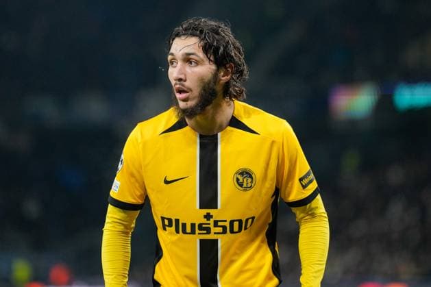 Jaouen Hadjam (BSC Young Boys , 3) YB Fußball, UEFA Champions Legue, 5 Spieltag, 2024 2025, BSC Young Boys vs. Atalanta Bergamo, 26.11.2024, Stadion Wankdorf, Bern,Schweiz, Bern Wankdorf Stadion Kanton Bern Schweiz Copyright: xFinleyxMörchx