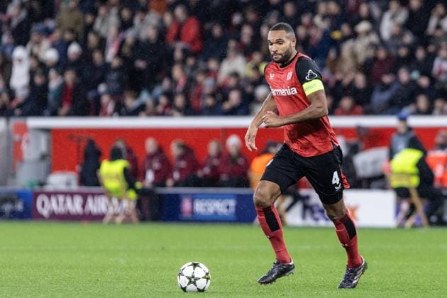 UEFA Champions League: Bayer 04 Leverkusen - FC Salzburg; 26.11.2024 Jonathan Tah (Bayer 04 Leverkusen, 4) UEFA Champions League: Bayer 04 Leverkusen - FC Salzburg; BayArena, Leverkusen; 26.11.2024 Copyright: xBEAUTIFULxSPORTS Buriakovx