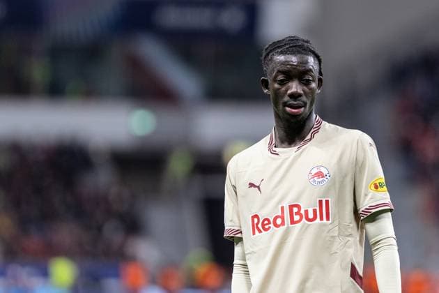 UEFA Champions League: Bayer 04 Leverkusen - FC Salzburg; 26.11.2024 Moussa Yeo (FC Salzburg, 49) UEFA Champions League: Bayer 04 Leverkusen - FC Salzburg; BayArena, Leverkusen; 26.11.2024 Copyright: xBEAUTIFULxSPORTS Buriakovx
