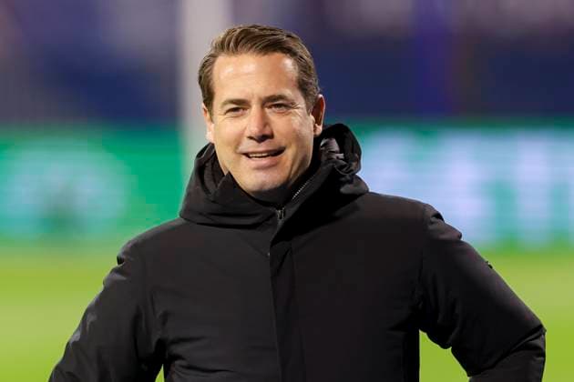 Geschaeftsfuehrer Lars Ricken (Borussia Dortmund) lacht, UEFA Champions League 2024 25 League Phase MD5, GNK Dinamo v Borussia Dortmund, Stadion Maksimir am 27. November 2024 in Zagreb, Kroatien. (Foto von Marco Steinbrenner DeFodi Images) Geschaeftsfuehrer Sport Lars Ricken (Borussia Dortmund) smiles, UEFA Champions League 2024 25 League Phase MD5, GNK Dinamo v Borussia Dortmund, Stadion Maksimir, November 27, 2024 in Zagreb, Croatia. (Photo by Marco Steinbrenner DeFodi Images) Defodi-700_zagreb_bvb_20241127_006