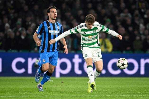 Celtic v Club Brugge - UEFA Champions League GLASGOW, SCOTLAND - NOVEMBER 27 : Engels Arne midfielder of Celtic FC during the UEFA Champions League phase matchday 5 between Celtic and Club Brugge on November 27, 2024 in Glasgow, Scotland, 27 11 2024 Glasgow Scotland  Copyright: xPeterxDexVoechtx