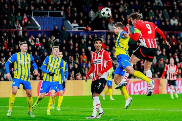 EINDHOVEN, 27-11-2024, Philips Stadium, UEFA Champions League season 2024 25, match between PSV and Sjachtar Donetsk, PSV player Luuk de Jong PSV - Sjachtar Donetsk  x26839358x Copyright: