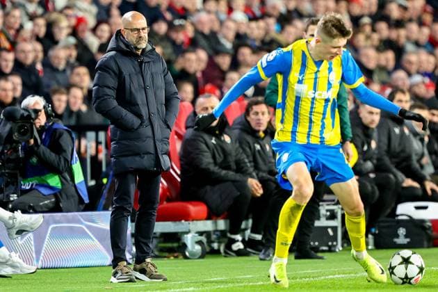EINDHOVEN, 27-11-2024, Philips Stadium, UEFA Champions League season 2024 25, match between PSV and Sjachtar Donetsk, PSV coach Peter Bosz PSV - Sjachtar Donetsk  x26839405x Copyright: