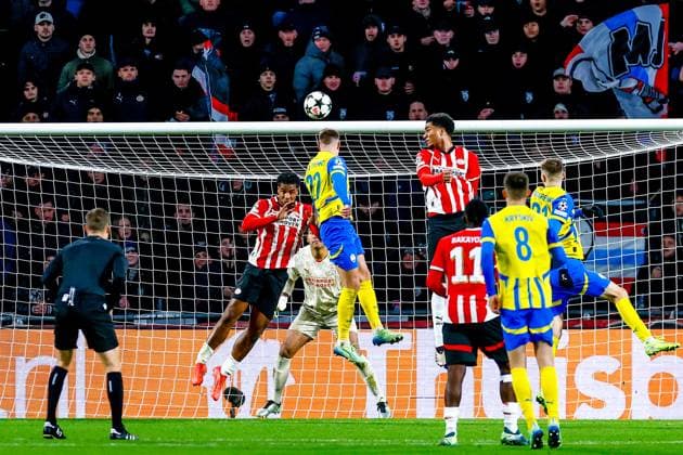 EINDHOVEN, 27-11-2024, Philips Stadium, UEFA Champions League season 2024 25, match between PSV and Sjachtar Donetsk, Sjachtar Donetsk player Mykola Matviyenko PSV - Sjachtar Donetsk  x26839430x Copyright: