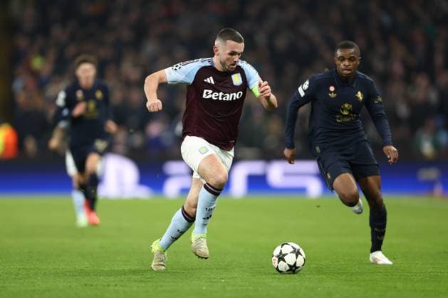 Aston Villa v Juventus FC Champions League 27 11 2024. John McGinn of Aston Villa during the Champions League match between Aston Villa and Juventus FC at Villa Park, Birmingham, England on 27 November 2024. Birmingham Villa Park West Midlands England Editorial use only , Copyright: xRyanxBrownex PSI-20893-0049