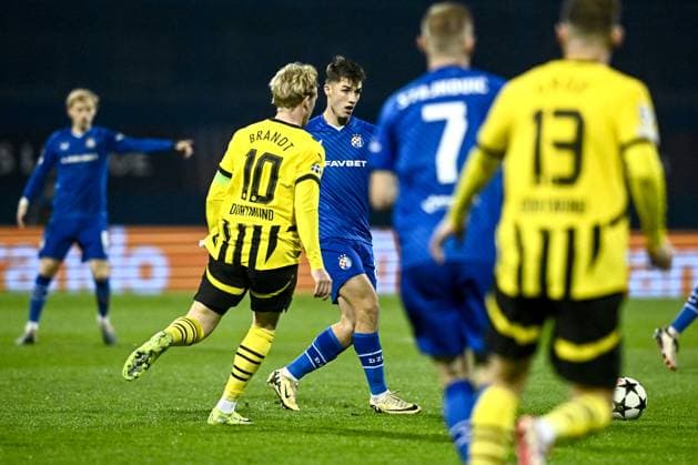 GNK Dinamo v Borussia Dortmund - UEFA Champions League 2024 25 League Phase MD5 Branko Pavic of Dinamo Zagreb during the UEFA Champions League 2024 25 League Phase MD5 match between GNK Dinamo Zagreb and Borussia Dortmund at Maksimir stadium on November 27, 2024 in Zagreb, Croatia.  MarkoxLukunic PIXSELL
